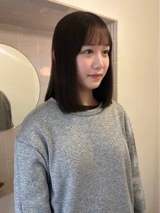 ミディアム 藤原 美羽のヘアスタイル