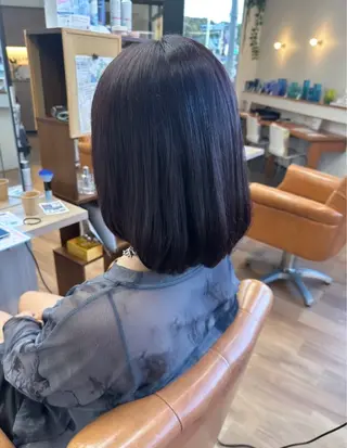 ミディアム カラー 𝑴𝒐𝒓𝒊‎‪ /髪質改善/艶髪🖤のヘアスタイル