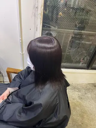 ミディアム カラー ヘアアレンジ 高島 凜のヘアスタイル
