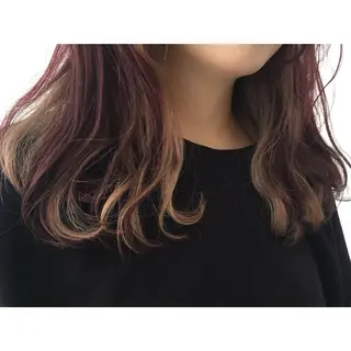 セミロング カラー fio マナミのヘアスタイル