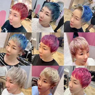 ショート カラー ヘアアレンジ 平川 友理/韓国ヘア💘のヘアスタイル