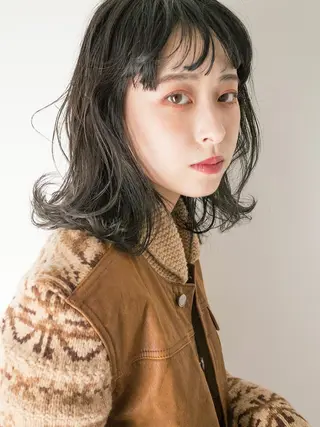 パーマ pole/apartment所属・💓パーマ，💗 レイヤーカットのヘアスタイル