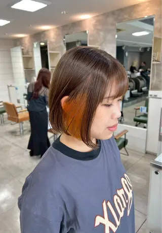 カラー ハイトーンカラー✨ 慶田玲和のヘアスタイル