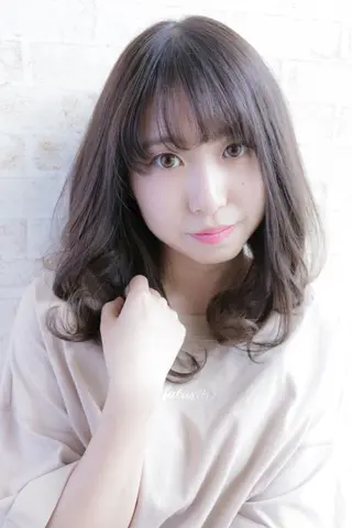 セミロング カラー パーマ ヘアサロン サンクレストのヘアスタイル