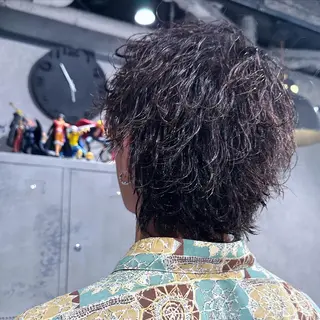 ショート パーマ ヘアアレンジ メンズ NEXT NEO所属・メンズヘア静岡 ✂︎Ryuheiのヘアスタイル