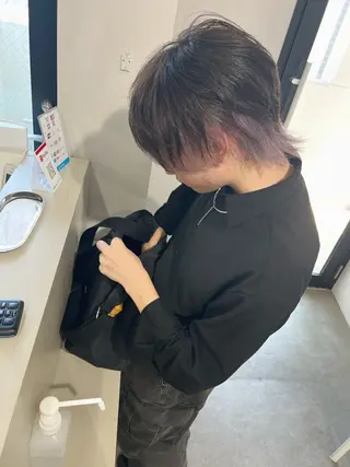 カラー メンズ ブリーチ/髪質改善/ レイヤー/YUTO‎のヘアスタイル