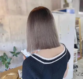 セミロング カラー MIRAC所属・Ryoichi⛓️ 韓国ヘア/ハイトーンのヘアスタイル