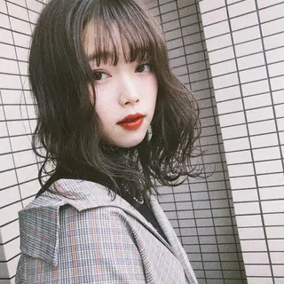 ミディアム 【韓国風くびれヘア】 joule小木曽輝のヘアスタイル