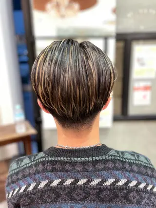 ショート カラー メンズ 井上 武輝のヘアスタイル