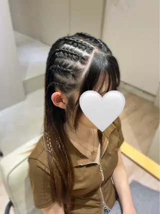ロング カラー ヘアアレンジ hazuki🐈‍⬛ 透明感カラーのヘアスタイル