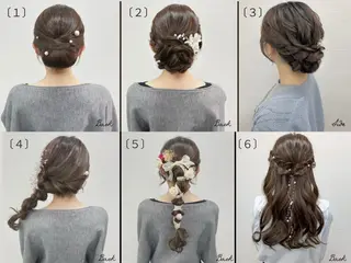 ロング YUMEYAKATA 五条店のヘアスタイル