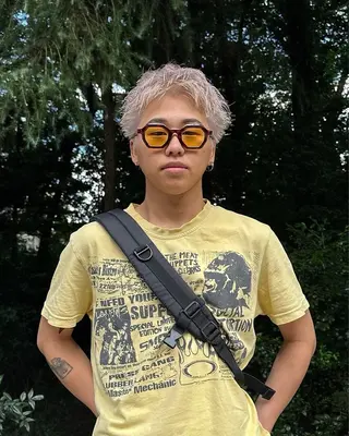 ショート カラー メンズ ⭐︎ハイトーン /レイヤー✩momoのヘアスタイル