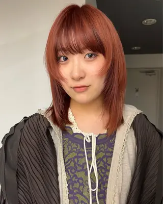 セミロング カジュアルパーマ/ 似合わせヘア/ショウのヘアスタイル