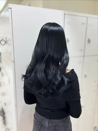 ロング カラー ブリーチなし ミルクティー齋藤晴のヘアスタイル