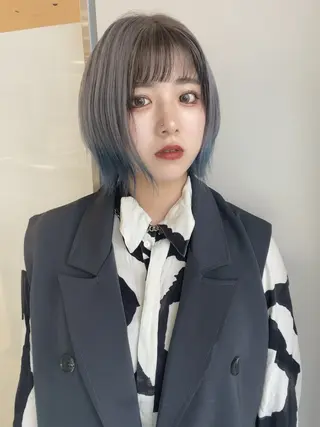 ショート カラー ヘアアレンジ 🍒KIKUCHI KANAE🍒のヘアスタイル