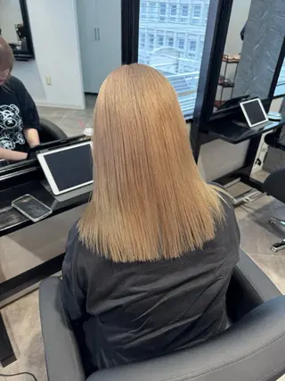 ミディアム カラー ai 梅田/暖色カラーのヘアスタイル