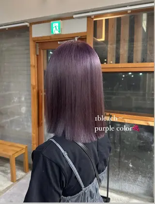 セミロング カラー cipre あゆみのヘアスタイル