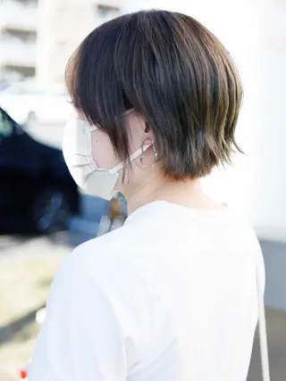 ショート カラー 【Atem 大町店】 永森　優里花のヘアスタイル