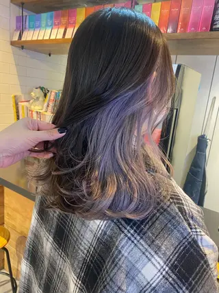 ミディアム カラー scene.池袋所属・scene. haraのヘアスタイル