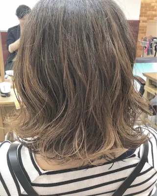 ミディアム パーマ MignonS 仙幸 大輔のヘアスタイル