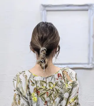 セミロング ヘアアレンジ Ruheplatz所属・HIKARI＠ Ruheplatzのヘアスタイル