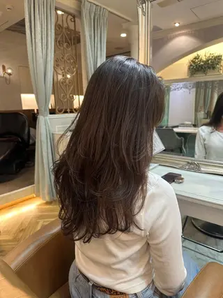 ロング レイヤー/顔周り/ 髪質改善/銀座/サラのヘアスタイル