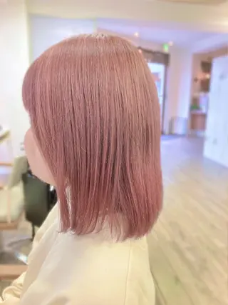 ミディアム カラー 菊地 聖のヘアスタイル