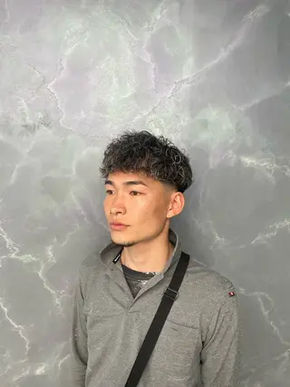 ショート パーマ メンズ mens hair Bel.crow by ALEAP所属・平尾 泰暉のヘアスタイル