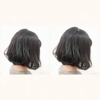 ミディアム カラー パーマ 代表🎀 ふわモテ愛 され髪🩷yumiのヘアスタイル