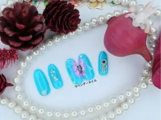 ネイル ラベンダー💖日暮里 ルル💖ネイルのネイルデザイン