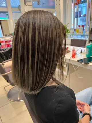 ミディアム カラー はだゆうき @hadadan08のヘアスタイル