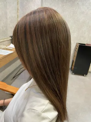 ロング カラー ツヤちゅるカラー✮ すずなのヘアスタイル