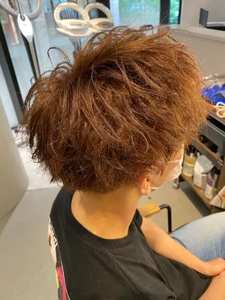 パーマ メンズ unopulir Vamos店所属・梅田茶屋町メンズ 専門美容師 山元一平のヘアスタイル