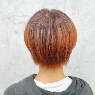 ショート カラー JUNSHIN🦋 ヘアセット／カラーのヘアスタイル