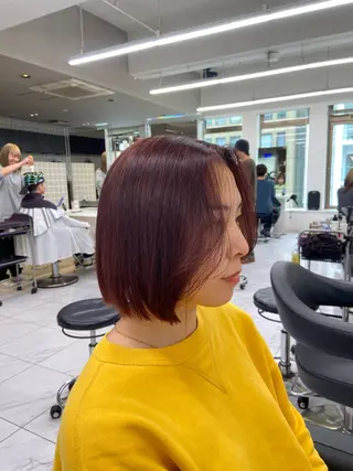 ショート カラー ヘアアレンジ flammeum所属・ハイトーン/ボブ /misakiのヘアスタイル