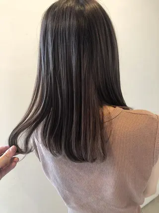 セミロング ダメージレス◎東区/ 艶カラー💫/斉藤拓のヘアスタイル