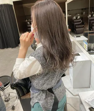 ロング カラー ボブ/パーマ 古家 佑真のヘアスタイル