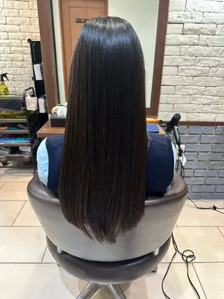ロング ルシクラージュ武蔵小杉店所属・武蔵小杉【美髪縮 毛矯正】丸山智久のヘアスタイル