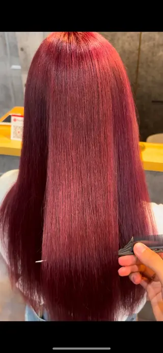 ロング カラー ✨韓国艶髪✨ケア ブリーチ🫧アキラのヘアスタイル