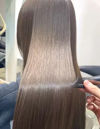 ロング オリーブ🌿ブリーチ なし◎Azusaのヘアスタイル