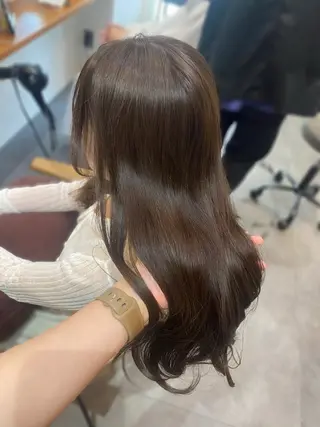 ロング カラー 透明感カラー/韓国 ヘア🩶yuri🩵のヘアスタイル