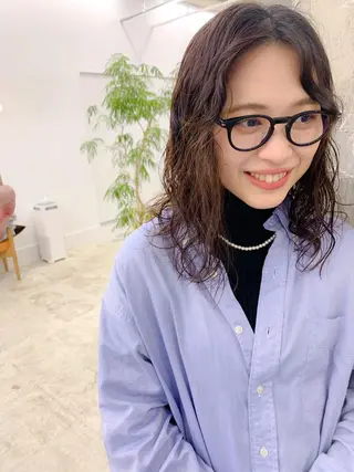 ミディアム パーマ SALOWIN 名古屋所属・パーマ特化美容師 /丹羽舜太のヘアスタイル
