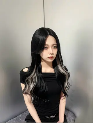 ロング カラー レイヤー‪✕‬前髪 顔周り特化💫ひかるのヘアスタイル