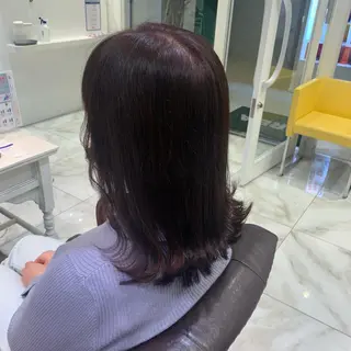 セミロング 白髪染め /増田桃子のヘアスタイル