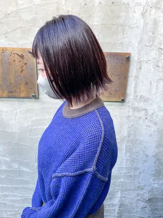 ミディアム ショート/レイヤー/ ツヤ髪/なかちゃんのヘアスタイル