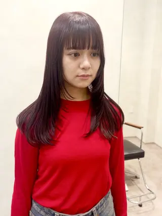 ロング カラー ondo by Saku所属・🍎玉寄 里帆 （タマヨセ リホ）のヘアスタイル