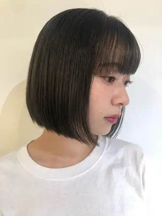 カラー ブリーチカラー🎀 韓国風/寺門美優のヘアスタイル