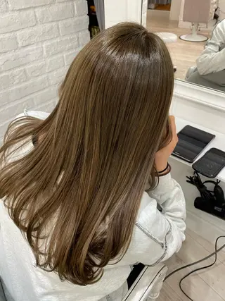 ロング カラー ヘアアレンジ 🧡梅田ハイトーン カラー🧡runaのヘアスタイル