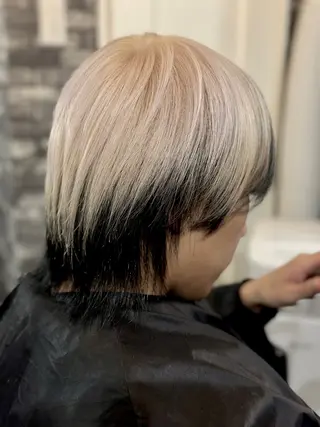 ショート カラー メンズ 東心斎橋🌏豆柴 🐾倶楽部のヘアスタイル