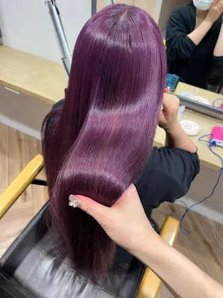 ロング カラー もり まりものヘアスタイル